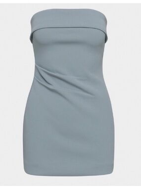 Aritzia Strapless Mini Dress in Shady Blue NWT XS